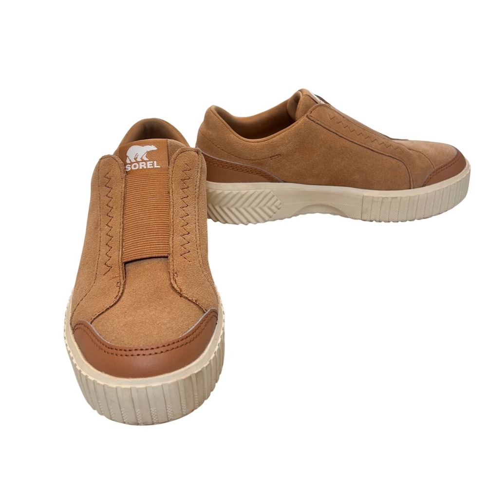 Sorel Out N About III Slip On Sneakers Tawny Buff Ceramic Suede Platform Shoes 8 - Picture 4 of 8